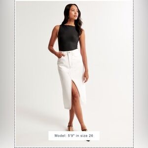 Abercrombie & Fitch High Rise Denim Skirt